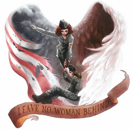LEAVE NO WOMAN BEHIND logo
