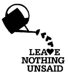 LEAVE NOTHING UNSAID logo
