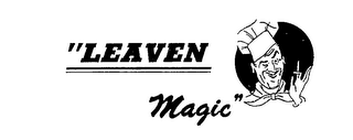 "LEAVEN MAGIC" logo