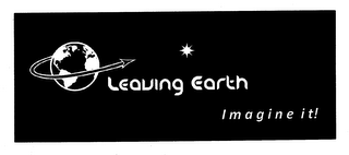 LEAVING EARTH IMAGINE IT! logo