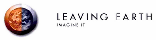 LEAVING EARTH IMAGINE IT logo