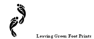 LEAVING GREEN FOOT PRINTS logo