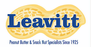LEAVITT PEANUT BUTTER & SNACK NUT SPECIALISTS SINCE 1925 logo