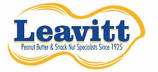 LEAVITT PEANUT BUTTER & SNACK NUT SPECIALISTS SINCE 1925 logo