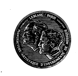 LEBLANC PARIS MANUFACTURE ARTISTIQUE D'INSTRUMENTS DE MUSIQUE logo