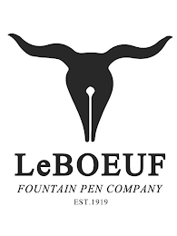 LEBOEUF FOUNTAIN PEN COMPANY EST.1919 logo