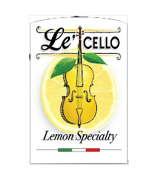 LE'CELLO LEMON SPECIALTY logo