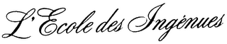 L'ECOLE DES INGENUES logo