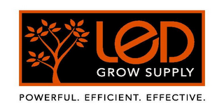 LED GROW SUPPLY POWERFUL. EFFICIENT. EFFECTIVE. logo