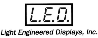 L.E.D. LIGHT ENGINEERED DISPLAYS, INC. logo