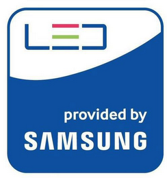 LED PROVIDED BY SAMSUNG logo