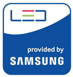 LED PROVIDED BY SAMSUNG logo