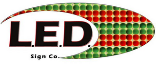 L.E.D. SIGN CO. logo
