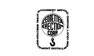 LEDBETTER ERECTION CORP.  MACHINERY MOVING HEAVY RIGGING EQUIPMENT INSTALLATION STEEL ERECTION logo