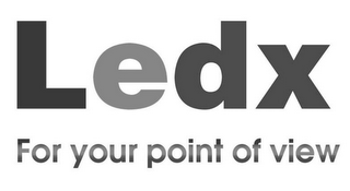 LEDX FOR YOUR POINT OF VIEW logo