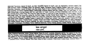 LEE ANGEL NEW YORK. logo