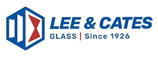 LEE & CATES GLASS SINCE 1926 logo