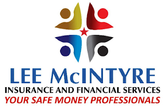 LEE MCINTYRE INSURANCE AND FINANCIAL SERVICES YOUR SAFE MONEY PROFESSIONALS logo