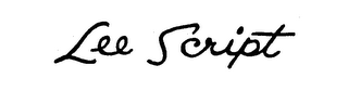 LEE SCRIPT logo