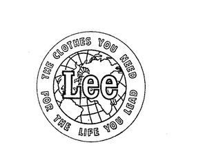 LEE THE CLOTHES YOU NEED FOR THE LIFE YOU LEAD logo