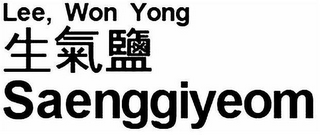 LEE, WON YONG SAENGGIYEOM logo