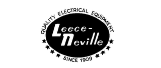 LEECE-NEVILLE QUALITY ELECTRICAL EQUIPMENT SINCE 1909 logo