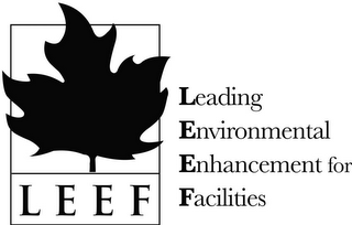 LEEF LEADING ENVIRONMENTAL ENHANCEMENT FOR FACILITIES logo