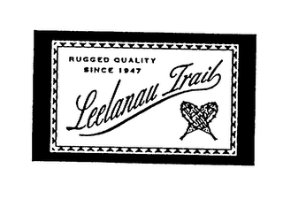 LEELANAU TRAIL RUGGED QUALITY SINCE 1947 logo
