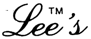 LEE'S logo