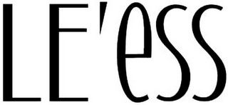 LE'ESS logo