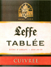 LEFFE TABLÉE CUIVRÉE logo