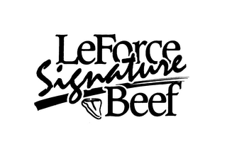 LEFORCE SIGNATURE BEEF logo