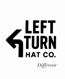 LEFT TURN HAT CO. DIFFERENT logo