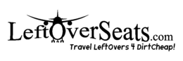 LEFTOVERSEATS.COM TRAVEL LEFTOVERS 4 DIRTCHEAP! logo