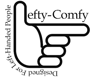 LEFTY-COMFY DESIGNED FOR LEFT-HANDED PEOPLE logo