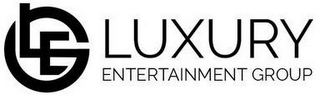 LEG LUXURY ENTERTAINMENT GROUP logo
