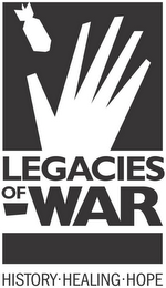 LEGACIES OF WAR HISTORY · HEALING · HOPE logo