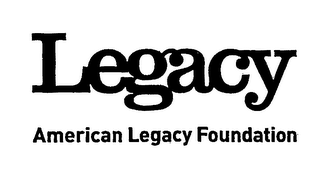 LEGACY AMERICAN LEGACY FOUNDATION logo