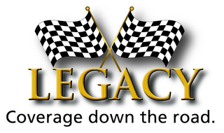 LEGACY COVERAGE DOWN THE ROAD. logo