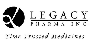 LEGACY PHARMA INC.  TIME TESTED MEDICINES logo