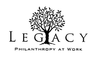 LEGACY PHILANTHROPY AT WORK logo