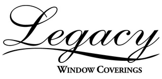 LEGACY WINDOW COVERINGS logo