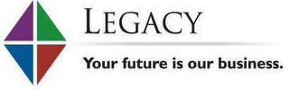 LEGACY YOUR FUTURE IS OUR BUSINESS. logo