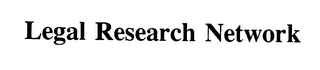 LEGAL RESEARCH NETWORK logo