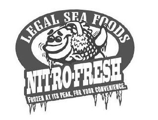 LEGAL SEA FOODS NITRO-FRESH FROZEN AT ITS PEAK, FOR YOUR CONVENIENCE logo