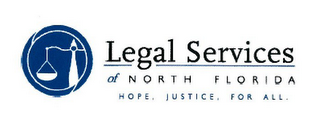 LEGAL SERVICES OF NORTH FLORIDA HOPE. JUSTICE. FOR ALL. logo