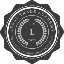 LEGAL TRADE ACADEMY TRADING KNOWLEDGE. SHAPING FUTURES EST 2023 L logo