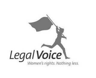 LEGAL VOICE WOMEN'S RIGHTS. NOTHING LESS. logo