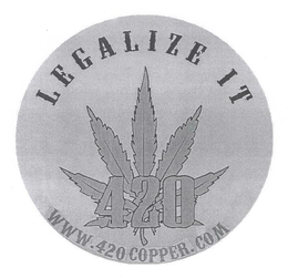 LEGALIZE IT 420 WWW.420COPPER.COM logo