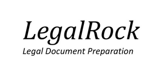 LEGALROCK LEGAL DOCUMENT PREPARATION logo
